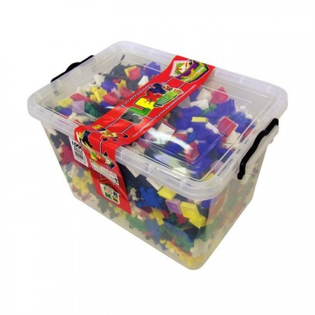 Flexy Tangles 1000 Parça Eğitici Lego Blok Seti Saklama Kutulu