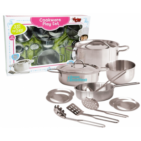 Kitchen 14 Parça Çelik Tencere Tava Seti