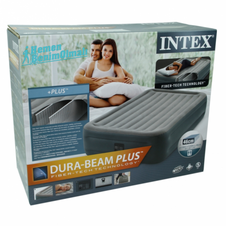 Intex Şişme Yatak Dura Beam Standart Fiber Tech 64126