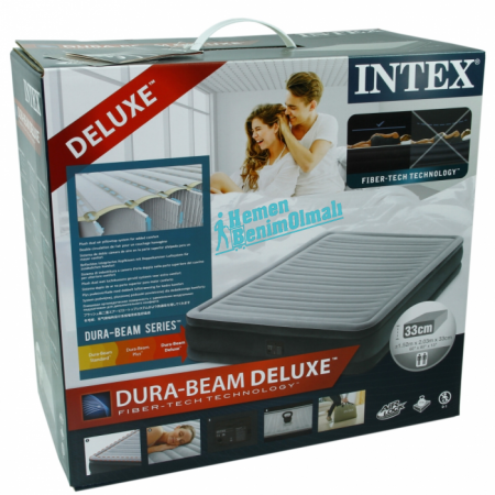 İntex Elektrikli Kadife Kaplı Şişme Yatak 67770