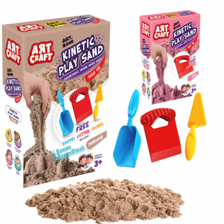 Art Craft  Aksesuarlı Kinetik Oyun Kumu 1500 Gr 