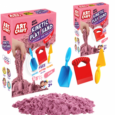 Art Craft  Aksesuarlı Kinetik Oyun Kumu 1500 Gr 