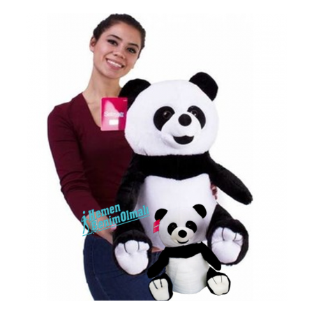 Oyuncak  Peluş  Panda 60 cm 30 cm Panda Hediyeli 