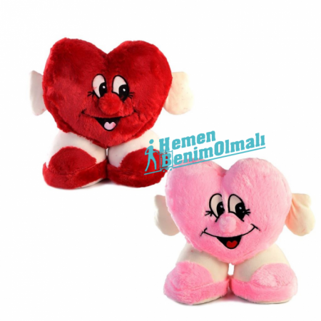 Peluş Kalp Koca Ayaklı Kalp 60 cm