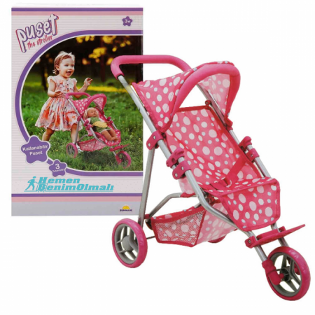  Oyuncak Puantiyeli Tekerlekli Metal Puset