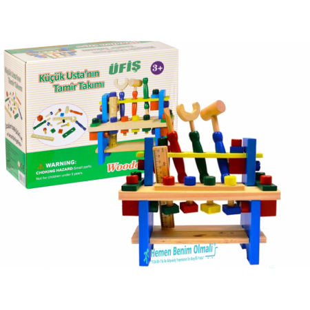 Ahşap Oyuncak Mini Tamir Tezgahı