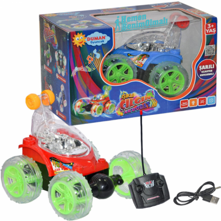 Kumandalı Şarjlı Akrobat Çılgın Araba