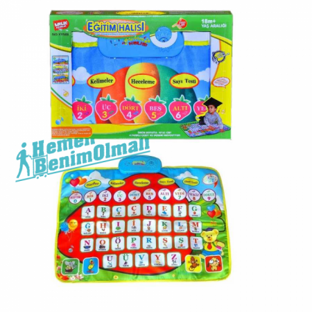 Birlik Eğitim Halısı Türkçe Mavi Renkli