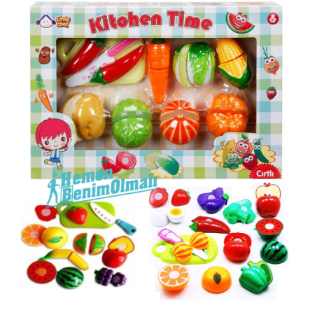Little Chef Sebze ve Meyve Kesme Tahtalı Oyun Seti