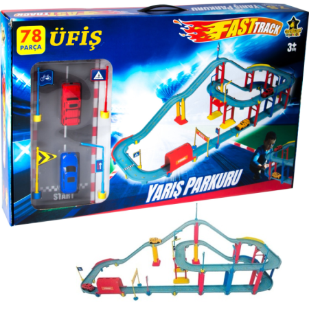 Fast truck Oyuncak Yarış Parkuru 78 Parça