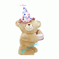 Oyuncak Ayı-Doğumgünü Pastalı Yumoş Ayı