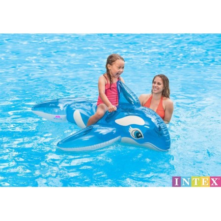 Intex Şeffaf Balina Figürlü Tutunmalı Havuz ve Deniz Binici Büyük Boy 152x114 Cm