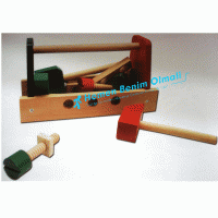 Oyuncak Ahşap Tmir çantası Çekiç Vidalama eğitici Oyuncak