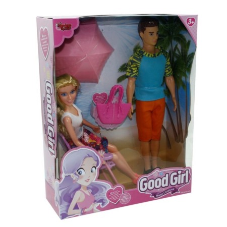 Good Girl Tatil Yapan Kız Ve Erkek Bebek 29 Cm