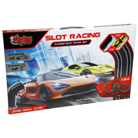 Oyuncak 2 Araçlı Yarış Seti Pilli 503Cm