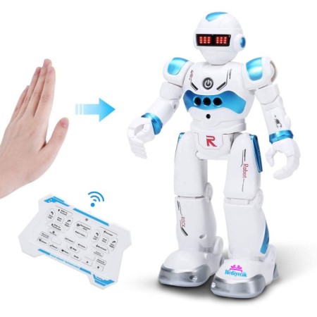  Rc Uzaktan Kumandalı Şarjlı Akıllı Yapay Zeka Robot 28 Cm Mavi