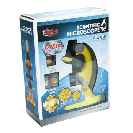  Eğitici Ve Öğretici Işıklı Objektif Mikroskop Seti