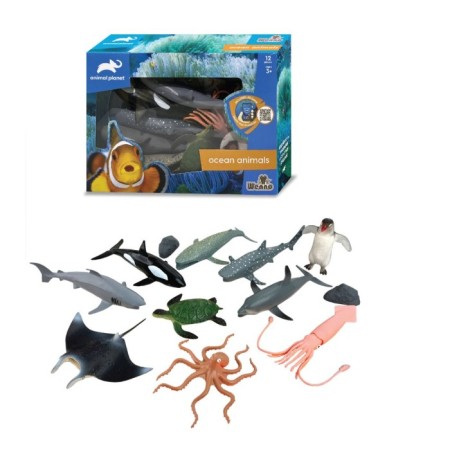 Animal Planet Okyanus Canlıları Deniz Hayvanları Figürleri 12'li Set