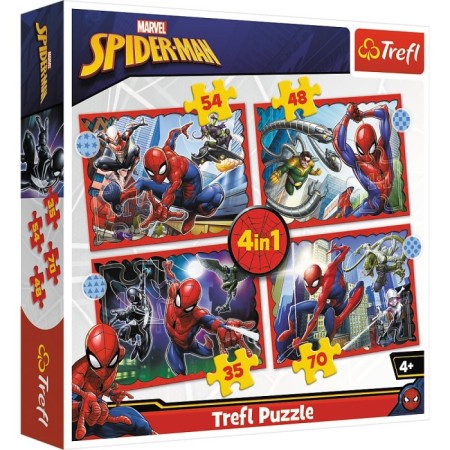 Trefl 4in1 Spiderman Puzzle
