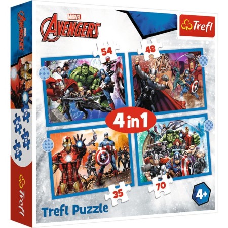 Trefl 4in1 The Avengers Puzzle