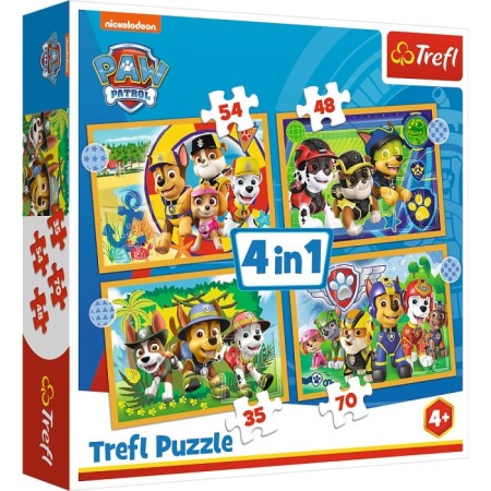 Trefl 4in1 Paw Patrol Puzzle