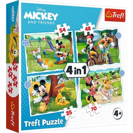 Trefl 4in1 Mickey Mouse Puzzle