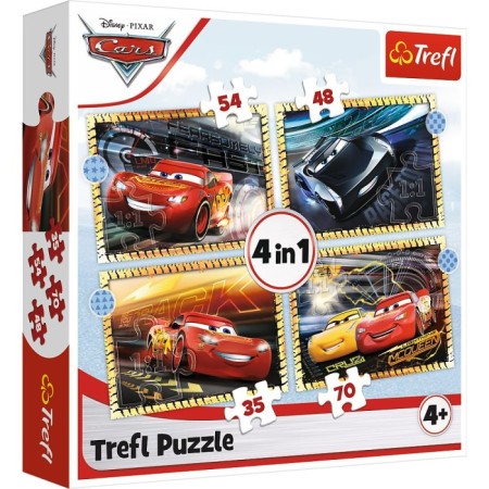Trefl 4in1 Cars 3 Puzzle