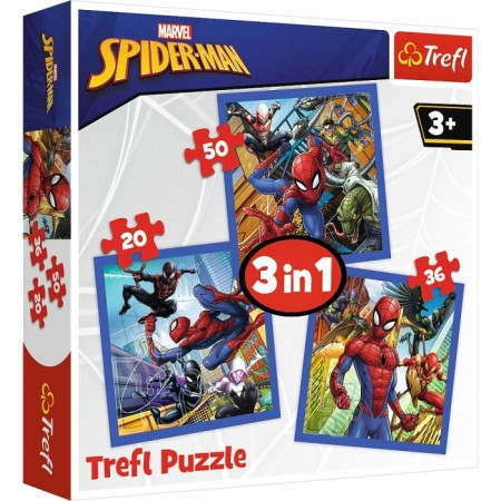 Trefl 3in1 Marvel Spiderman Puzzle
