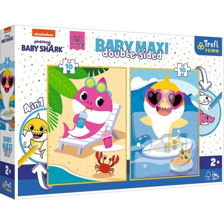 Trefl 4in1 Baby Shark Baby Maxi Puzzle