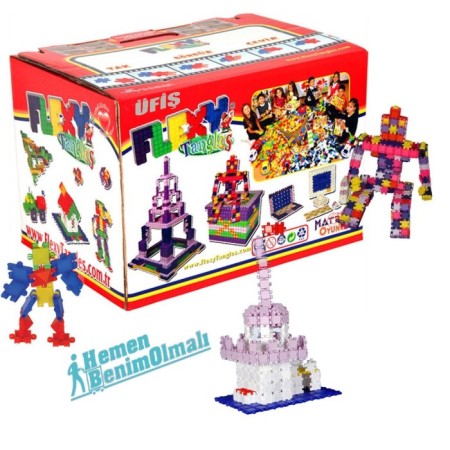 Matrax Oyuncak 500 Parça Flexy Tangles Blok Seti