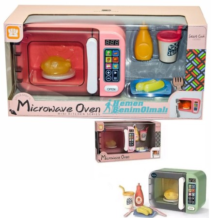 Kitchen Oyuncak Renk Değiştiren Dokunmatik Ekran Mikrodalga Fırın