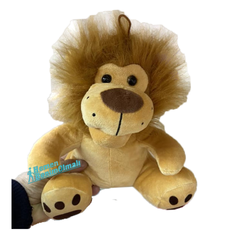 Peluş Oturan Aslan 28 CM