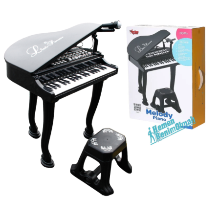 Vardem 37 Tuşlu Mp3 Çalar  Piano Mikrofon  Tabureli Piyano 