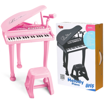 Vardem 37 Tuşlu Mp3 Çalar  Piano Mikrofon  Tabureli Piyano 