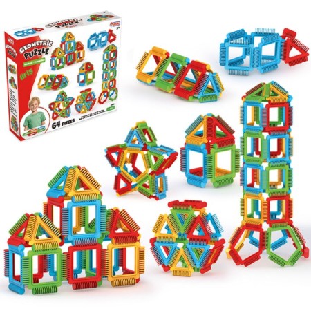  Dede Geometrik Puzzle 64 Parça 03896