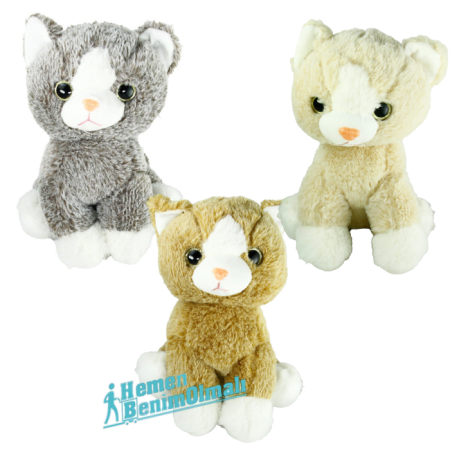 Peluş Oturan Kedi 23 cm