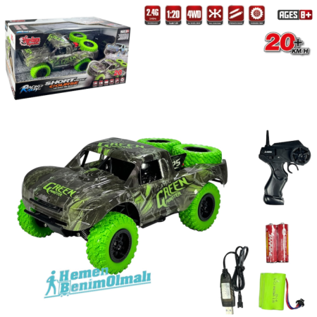  Uzaktan Kumandalı Drift Araba Full Fonksiyon 2.4G Şarjlı 1:20  Course