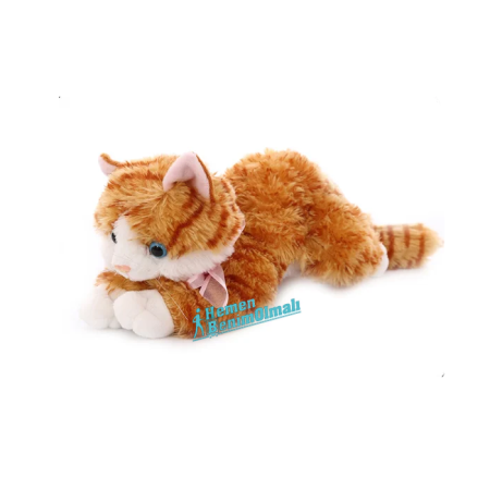 Peluş kedi Kahverengi Lucy Kedi 40 cm.