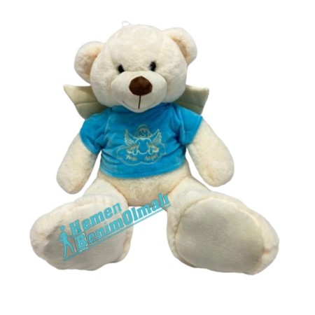 Peluş Oyuncak Ayı Melek Kanatlı 55 Cm 