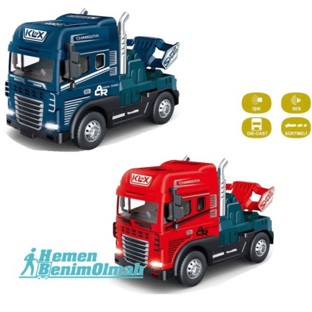 Tır Kafası Sürtmeli Işıklı Müzikli 1:24 Çekici Tır 