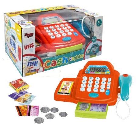 Oyuncak Sesli Işıklı Market Yazar Kasa HUA-66109