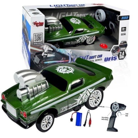 Uzaktan Kumandalı  Drift Araba Şarjlı Işıklı 2.4G Crazon Çılgın Renkli araba