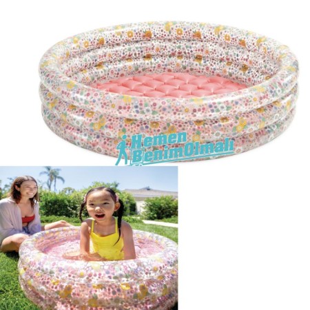 Intex 3 Boğumlu Çiçek Desenli Bebek Havuzu 
