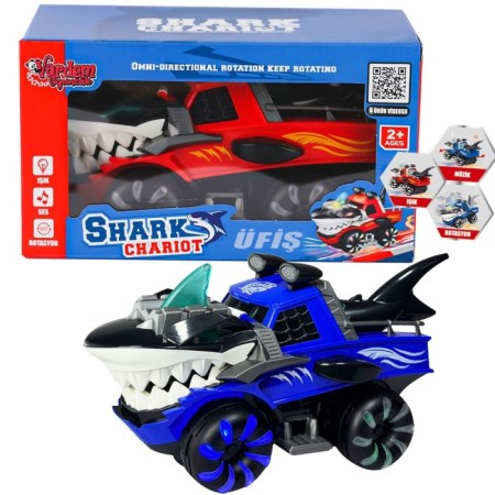 Oyuncak Işıklı, Müzikli Hareketli Köpek Balığı Araba