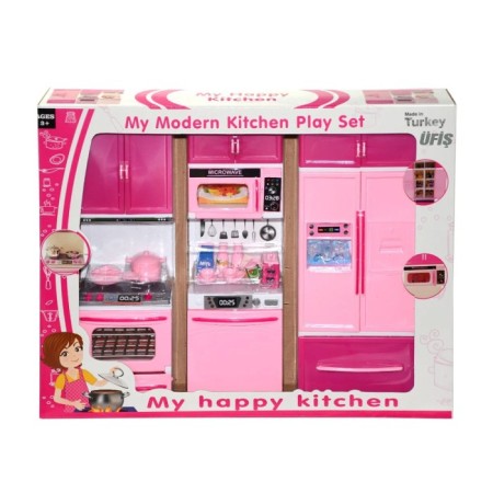  Kitchen Sesli Işıklı Oyuncak , 3'lü Set  Fırın Buzdolabı  Bulaşık Makinesi