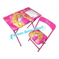 Barbie Çocuk Ders Çalışma Masası Orijinal Lisanslı Oyuncak