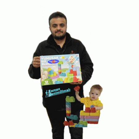 Dede Yumuşak Bıg bloklar 12 parça