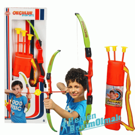 Rising Sports Mini Okçuluk Seti Kutulu Vantuzlu Ok Yay Seti