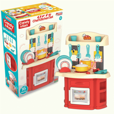 Dede Candy Ken Şef Mutfak Seti 01505