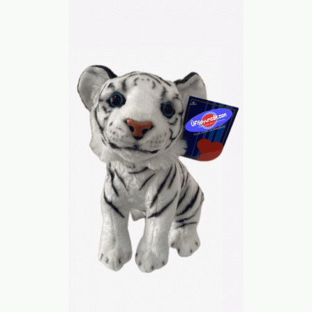 Pelush Kaplan beyaz sibirya kaplanı 28 cm